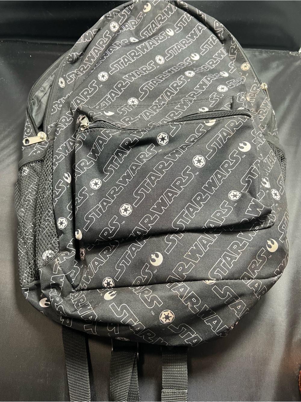 Disney Parks Star Wars All-Over Logo Print Backpack Travel School Book Bag